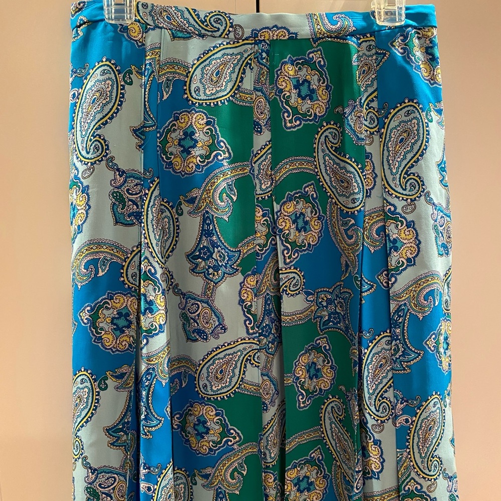 Liz Claiborne Petite Pleated Silk Skirt